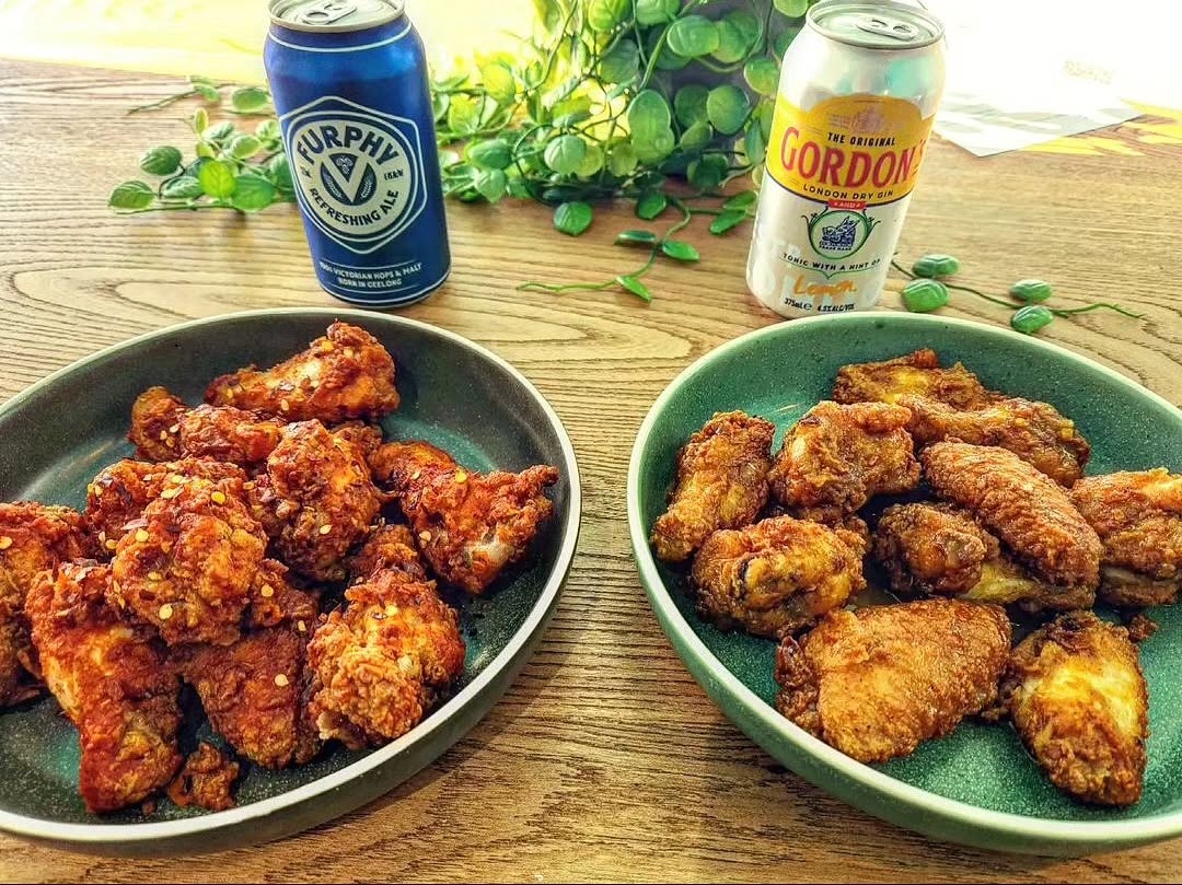 Crispy chicken wings from Hendrick's Burgers